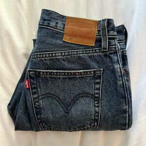 Levi's Dark Blue Straight Jeans
